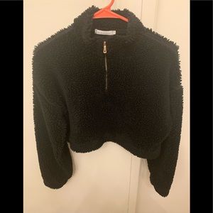 Fuzzy Cropped Sweater